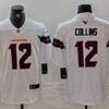 Nike Texans 12 Nico Collins White Vapor Limited Men Jersey