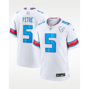 Houston Texans 5 Jalen Pitre White 2026 Rivalries Vapor Limited Men Jersey