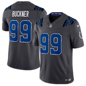 Indianapolis Colts 99 DeForest Buckner Dark Gray 2026 Rivalries F.U.S.E. Vapor Limited Men Jersey