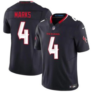 Houston Texans 4 Woody Marks Navy 2026 F.U.S.E. Vapor Limited Men Jersey