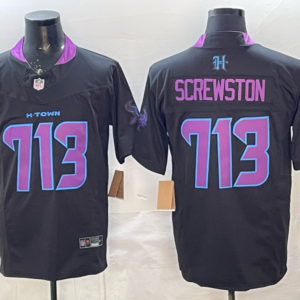 Houston Texans 713 Screwston Black F.U.S.E. Vapor Limited Men Jersey