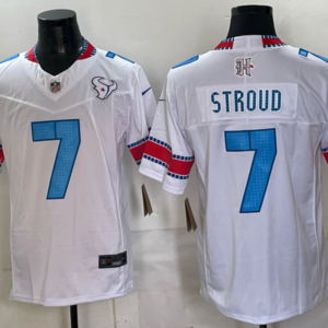 Houston Texans 7 C.J. Stroud White 2026 Rivalries F.U.S.E. Vapor Limited Men Jersey
