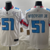 Houston Texans 51 Will Anderson Jr. White 2026 Rivalries F.U.S.E. Vapor Limited Men Jersey