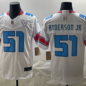 Houston Texans 51 Will Anderson Jr. White 2026 Rivalries F.U.S.E. Vapor Limited Men Jersey
