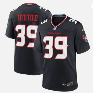Houston Texans 39 Henry To'oto'o  Black White Vapor Limited Men Jersey