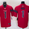 Nike Texans 1 Diggs Red Vapor Limited Men Jersey