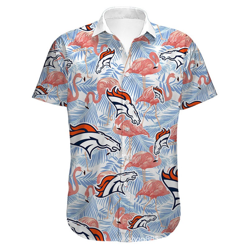 Denver Broncos Hawaiian Short Sleeve Shirt