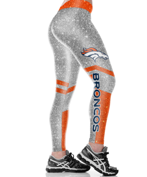 Denver Broncos Silver Leggings
