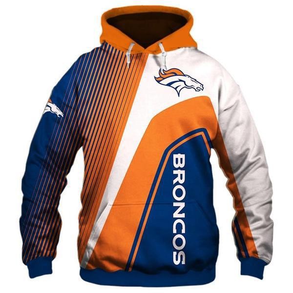 Denver Broncos 3D Sweatshirt Pullover Hoodie