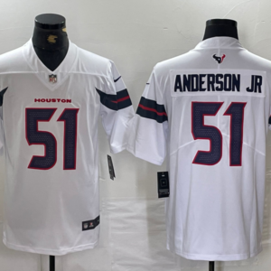 Nike Texans 51 Will Anderson White Vapor Limited Men Jersey