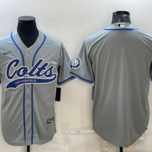 Nike Colts Blank Grey Vapor Baseball Limited Men Jersey