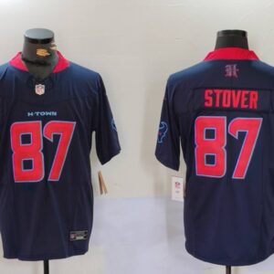 Nike Texans 87 Stover Navy F.U.S.E. Vapor Limited Men Jersey