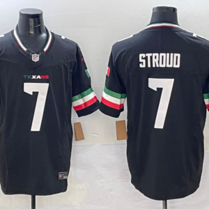 Nike Texans 7 C.J. Stroud New Black Mexico F.U.S.E. Vapor Limited Men Jersey
