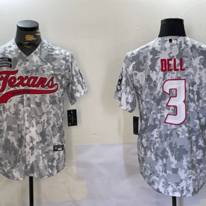 Nike Texans 3 Tank Dell Camo Vapor Baseball Limited Men Jersey