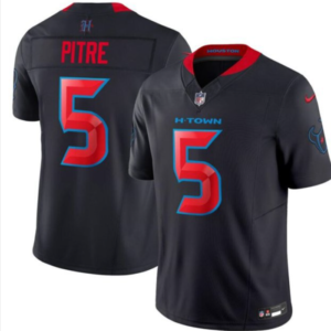 Nike Texans 5 Pitre Black F.U.S.E. Vapor Limited Men Jersey