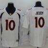 Broncos 10 Jerry Jeudy White 2020 Draft Vapor Limited Men Jersey