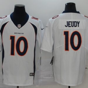 Broncos 10 Jerry Jeudy White 2020 Draft Vapor Limited Men Jersey
