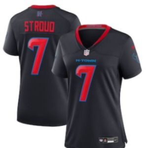 Nike Texans 7 C.J. Stroud Navy 2024 Vapor Limited Women Jersey