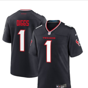 Nike Texans 1 Diggs Navy Vapor Untouchable Limited Men Jersey