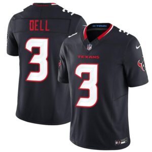 Nike Texans 3 Tank Dell Navy 2024 F.U.S.E. Vapor Limited Men Jersey