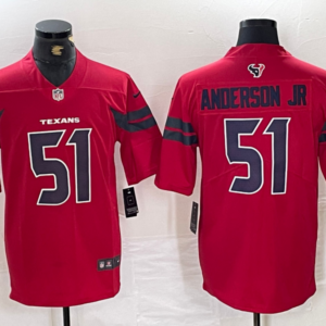 Nike Texans 51 Will Anderson Jr. Red 2024 F.U.S.E. Vapor Limited Men Jersey