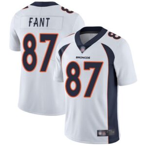 Broncos 87 Noah Fant White 2019 Draft Vapor Untouchable Limited Men Jersey