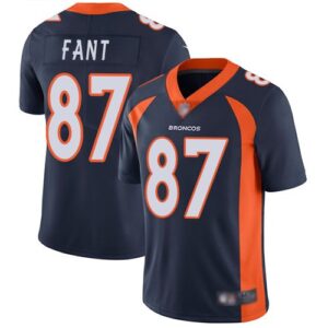 Broncos 87 Noah Fant Navy Blue 2019 Draft Vapor Untouchable Limited Men Jersey