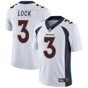 Broncos 3 Drew Lock White 2019 Draft Vapor Untouchable Limited Men Jersey