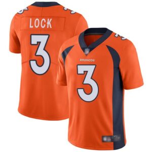 Broncos 3 Drew Lock Orange 2019 Draft Vapor Untouchable Limited Men Jersey