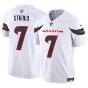 Nike Texans 7 C.J. Stroud White 2024 F.U.S.E. Vapor Limited Men Jersey