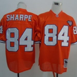 Broncos 84 Shannon Sharpe Orange 75TH Throwback  Men Jersey