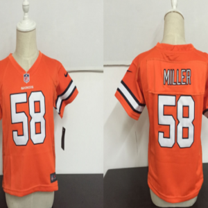 Broncos 58 Von Miller Orange Toddler Jersey