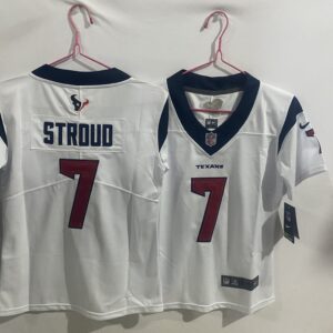 Nike Texans 7 C.J. Stroud White Vapor Limited Youth Jersey