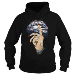 Broncos Lips Shut The F**k Up Navy Hoodie