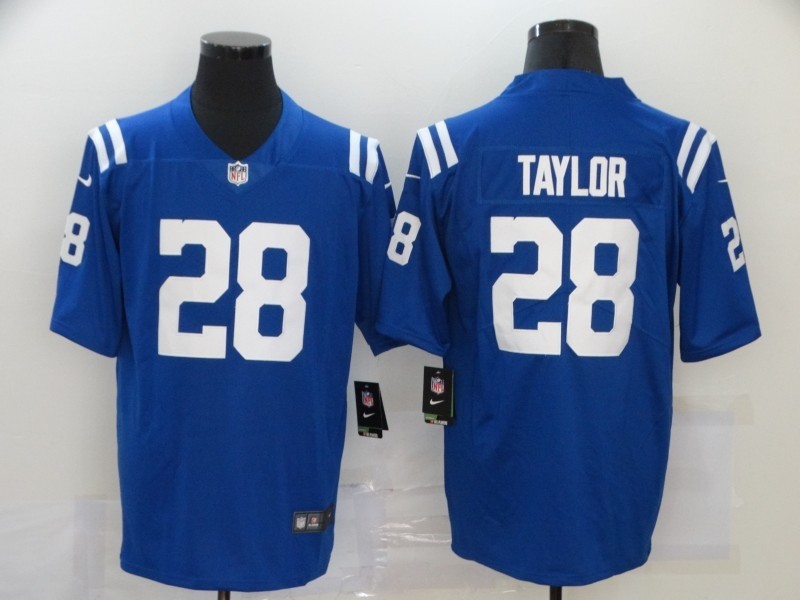 Colts 28 Jonathan Taylor Royal 2020 Draft Vapor Limited Men Jersey