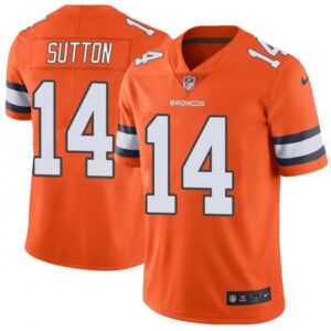 Broncos 14 Courtland Sutton Orange Color Rush Limited Men Jersey