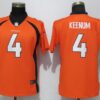 Nike Broncos 4 Case Keenum Orange Vapor Untouchable Limited Women Jersey