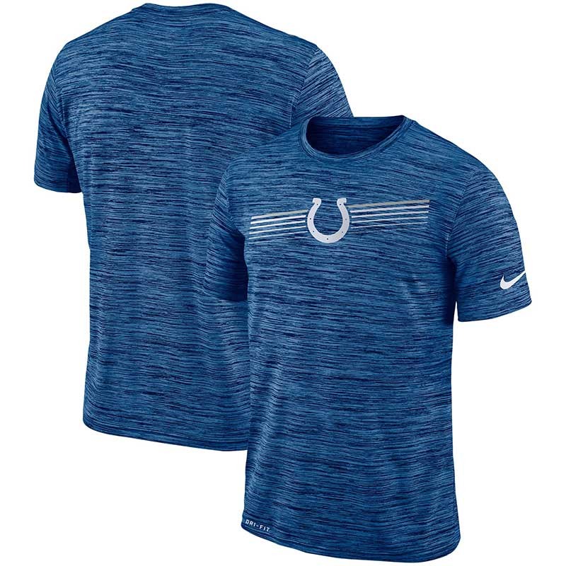 Nike Indianapolis Colts Sideline Velocity Performance T-Shirt Heathered Royal