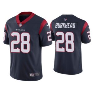 Nike Texans 28 Rex Burkhead Navy Vapor Untouchable Limited Men Jersey