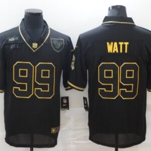 Nike Texans 99 J.J. Watt 2020 Black Gold Salute To Service Limited Men Jersey