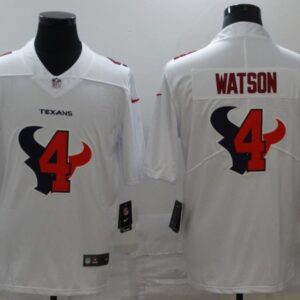 Nike Texans 4 Deshaun Watson White Shadow Limited Men Jersey