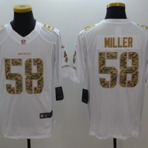 Broncos 58 Von Miller White Salute To Service Limited Men Jersey