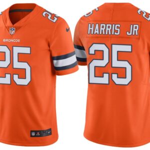 Broncos 25 Chris Harris Jr Orange Color Rush Men Limited Jersey