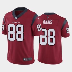 Nike Texans 88 Jordan Akins Red Vapor Untouchable Limited Men Jersey