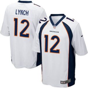 Broncos 12 Paxton Lynch White Youth 2016 Draft New Jersey