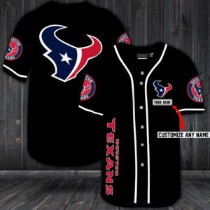 Houston Texans Baseball Customized Jersey