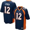 Broncos 12 Paxton Lynch Blue Alternate Youth 2016 Draft New Jersey
