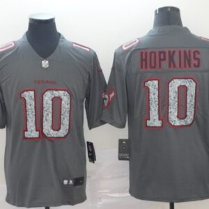 Nike Texans 10 DeAndre Hopkins Gray Static Vapor Untouchable Limited Men Jersey