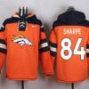 Broncos 84 Shannon Sharpe Orange Player Pullover Sweatshirt Hoodie