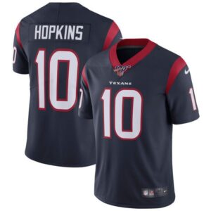 Houston Texans 100th 10 DeAndre Hopkins Navy Vapor Untouchable Limited  Men Jersey